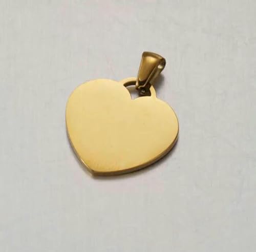 20 Stück/Los kleiner Herz-Charm-Anhänger, spiegelpolierter Edelstahl, süße Herzen, DIY-Schmuck, 25 G von BSGUZ