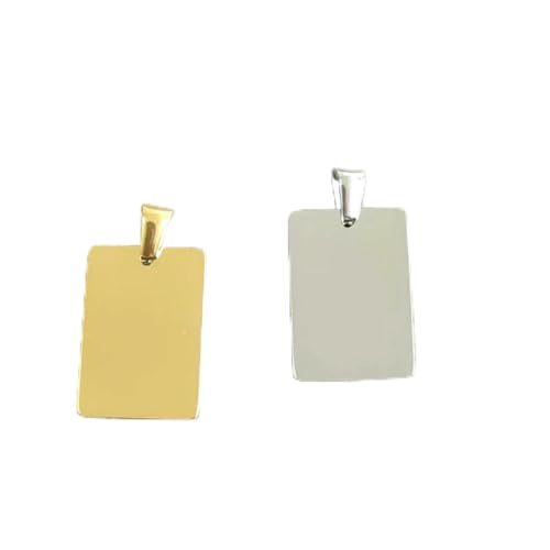 20 Stück/Lot 15 x 22 mm Größe 304 Edelstahl Spiegelpoliert Rechteck Charms Anhänger Zubehör DIY Schmuckherstellung Halskette-1 20 Stück/Lot 15 x 22 mm Größe 304 Edelstahl Spiegelpoliert Rechteck Charms Anhänger Zubehör DIY Schmuckherstellung Halskette-1 von BSGUZ