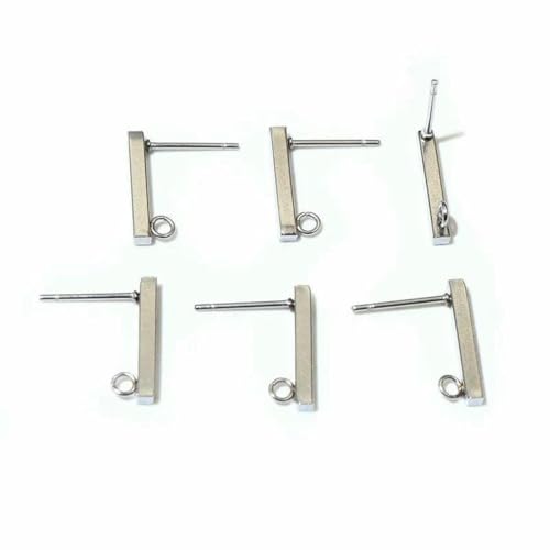 20 Stück 10 mm 15 mm Edelstahl-Ohrringhaken, Ohrstecker, Ohrhaken, Verbinder, DIY-Schmuckherstellung, Zubehör, paralleler Stahl, 15 x 2 mm 20 Stück 10 mm 15 mm Edelstahl-Ohrringhaken, Ohrstecker, Ohrhaken, Verbinder, DIY-Schmuckherstellung, Zubehör, paralleler Stahl, 15 x 2 mm von BSGUZ
