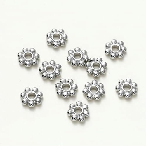 20 Stück 14 Karat 18 Karat Goldfarbene Abstandsperlen, Mini-Messing-Abstandsperlen, Charms-Anhänger für DIY-Armband, Halskette, Schmuckherstellung, Platin, 5 mm x 20 Stü 20 Stück 14 Karat 18 Karat Goldfarbene Abstandsperlen, Mini-Messing-Abstandsperlen, Charms-Anhänger für DIY-Armband, Halskette, Schmuckherstellung, Platin, 5 mm x 20 Stü von BSGUZ