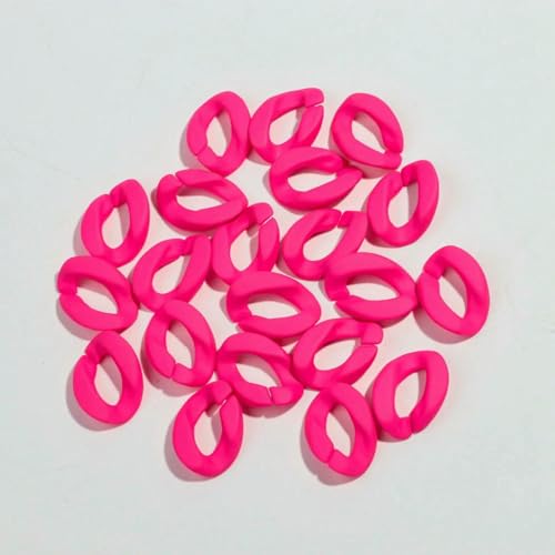 20 Stück 20 x 30 mm Acryl mattierte quadratische Gliederkette Lose Perlen für Armband Halskette Brillenkette Herstellung DIY Schmuckzubehör-Pink 20 Stück 20 x 30 mm Acryl mattierte quadratische Gliederkette Lose Perlen für Armband Halskette Brillenkette Herstellung DIY Schmuckzubehör-Pink von BSGUZ