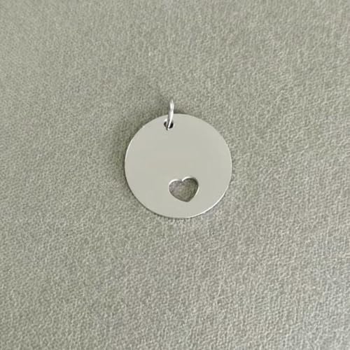 20 Stück 304 Edelstahl-ID-Tags, 20 mm, rund, hohl, Herz-Tags, Army-Tag-Anhänger, Halskette, Schmuck-1 20 Stück 304 Edelstahl-ID-Tags, 20 mm, rund, hohl, Herz-Tags, Army-Tag-Anhänger, Halskette, Schmuck-1 von BSGUZ