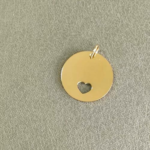 20 Stück 304 Edelstahl-ID-Tags, 20 mm, rund, hohl, Herz-Tags, Army-Tag-Anhänger, Halskette, Schmuck-2 20 Stück 304 Edelstahl-ID-Tags, 20 mm, rund, hohl, Herz-Tags, Army-Tag-Anhänger, Halskette, Schmuck-2 von BSGUZ