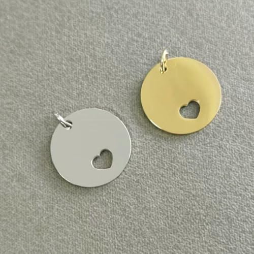 20 Stück 304 Edelstahl-ID-Tags, 20 mm, rund, hohl, Herz-Tags, Army-Tag-Anhänger, Halskette, Schmuck-3 20 Stück 304 Edelstahl-ID-Tags, 20 mm, rund, hohl, Herz-Tags, Army-Tag-Anhänger, Halskette, Schmuck-3 von BSGUZ