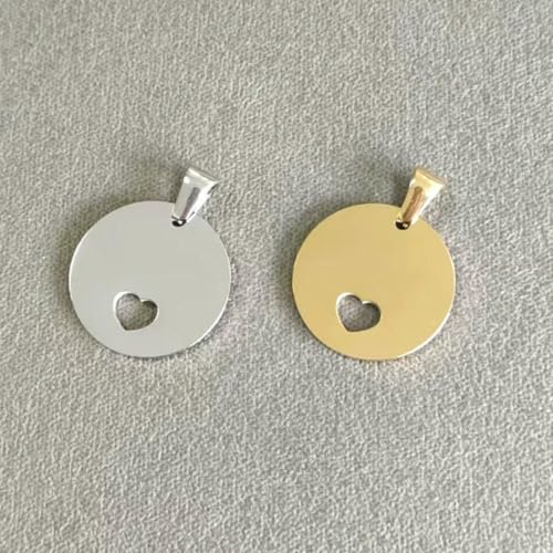 20 Stück 304 Edelstahl-ID-Tags, 20 mm, rund, hohl, Herz-Tags, Army-Tag-Anhänger, Halskette, Schmuck-6 20 Stück 304 Edelstahl-ID-Tags, 20 mm, rund, hohl, Herz-Tags, Army-Tag-Anhänger, Halskette, Schmuck-6 von BSGUZ