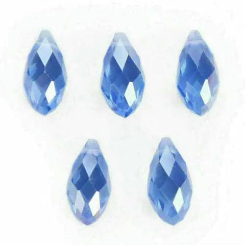 20 Stück 6 x 12 mm Basteln Schmuckherstellung Lose Perlen Tropfenförmige facettierte Charms DIY Finden Anhänger Abstandshalter Glasperlen Tropfen-Hellblau AB 20 Stück 6 x 12 mm Basteln Schmuckherstellung Lose Perlen Tropfenförmige facettierte Charms DIY Finden Anhänger Abstandshalter Glasperlen Tropfen-Hellblau AB von BSGUZ