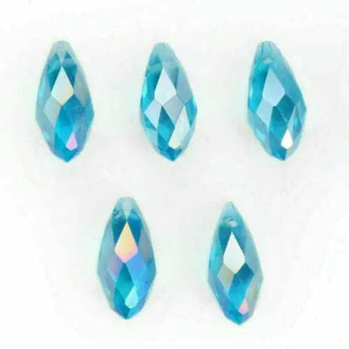 20 Stück 6 x 12 mm Basteln Schmuckherstellung Lose Perlen Tropfenförmige facettierte Charms DIY Finden Anhänger Abstandshalter Glasperlen Tropfen-Seeblau AB 20 Stück 6 x 12 mm Basteln Schmuckherstellung Lose Perlen Tropfenförmige facettierte Charms DIY Finden Anhänger Abstandshalter Glasperlen Tropfen-Seeblau AB von BSGUZ