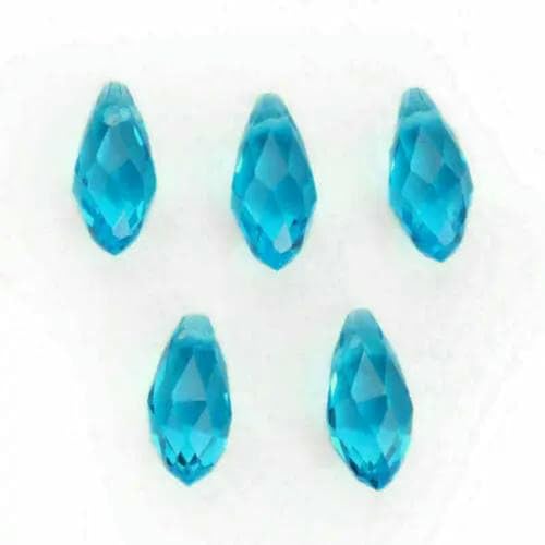 20 Stück 6 x 12 mm Basteln Schmuckherstellung Lose Perlen Tropfenförmige facettierte Charms DIY Finden Anhänger Abstandshalter Glasperlen Tropfen-Seeblau 20 Stück 6 x 12 mm Basteln Schmuckherstellung Lose Perlen Tropfenförmige facettierte Charms DIY Finden Anhänger Abstandshalter Glasperlen Tropfen-Seeblau von BSGUZ