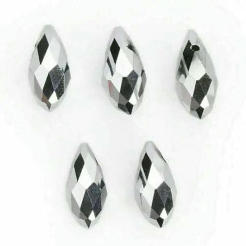 20 Stück 6 x 12 mm Basteln Schmuckherstellung Lose Perlen Tropfenförmige facettierte Charms DIY Finden Anhänger Abstandshalter Glasperlen Tropfen-Silber 20 Stück 6 x 12 mm Basteln Schmuckherstellung Lose Perlen Tropfenförmige facettierte Charms DIY Finden Anhänger Abstandshalter Glasperlen Tropfen-Silber von BSGUZ