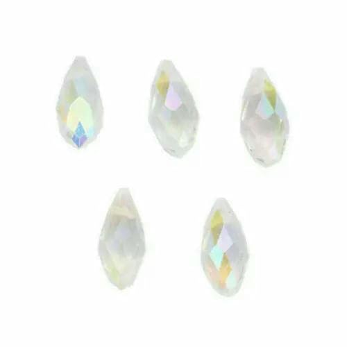 20 Stück 6 x 12 mm Basteln Schmuckherstellung Lose Perlen Tropfenförmige facettierte Charms DIY Finden Anhänger Spacer Glasperlen Tropfen-Clear AB 20 Stück 6 x 12 mm Basteln Schmuckherstellung Lose Perlen Tropfenförmige facettierte Charms DIY Finden Anhänger Spacer Glasperlen Tropfen-Clear AB von BSGUZ