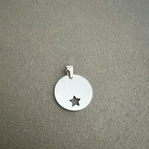 20 Stück exquisites Pentagramm-Schmuckzubehör aus 304 Edelstahl, neue modische Halskette, geometrisches Anhängerzubehör-2 von BSGUZ