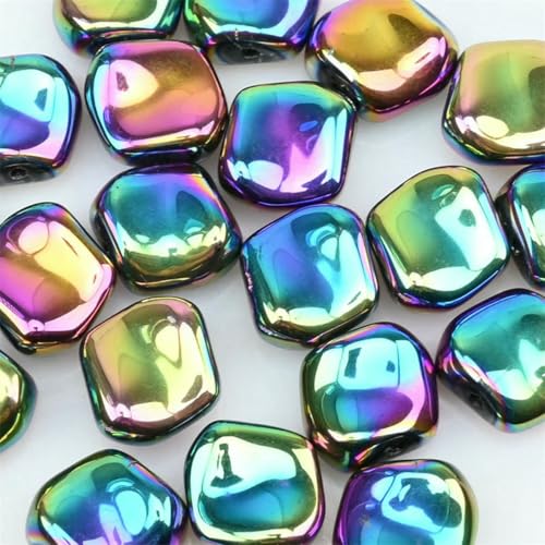 20 Stück unregelmäßige Lampwork-Glasperlen zur Schmuckherstellung, DIY, AB-Armband, Ohrringe, AB-Regenbogen, goldene Farbe, Kristallperlen-H816-12 mm, 20 Stück 20 Stück unregelmäßige Lampwork-Glasperlen zur Schmuckherstellung, DIY, AB-Armband, Ohrringe, AB-Regenbogen, goldene Farbe, Kristallperlen-H816-12 mm, 20 Stück von BSGUZ