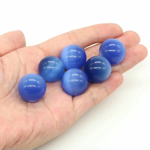 20 mm Naturstein, runde Kugel, Rosenquarz, nicht porös, Kristallperle, DIY-Edelsteinkugel für Halsketten, Armbänder, Schmuckherstellung, Großhandel, Blaues Katzenauge, 5 Stück 20 mm Naturstein, runde Kugel, Rosenquarz, nicht porös, Kristallperle, DIY-Edelsteinkugel für Halsketten, Armbänder, Schmuckherstellung, Großhandel, Blaues Katzenauge, 5 Stück von BSGUZ