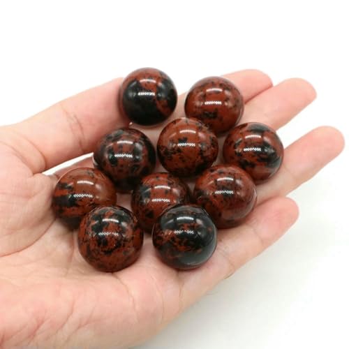 20 mm Naturstein, runde Kugel, Rosenquarz, nicht porös, Kristallperle, DIY-Edelsteinkugel für Halsketten, Armbänder, Schmuckherstellung, Großhandel, Rot, Mahagoni, 10 Stück 20 mm Naturstein, runde Kugel, Rosenquarz, nicht porös, Kristallperle, DIY-Edelsteinkugel für Halsketten, Armbänder, Schmuckherstellung, Großhandel, Rot, Mahagoni, 10 Stück von BSGUZ