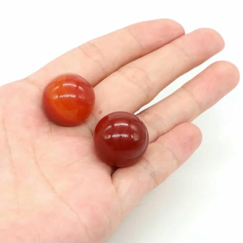 20 mm Naturstein, runde Kugel, Rosenquarz, nicht porös, Kristallperle, DIY-Edelsteinkugel für Halsketten, Armbänder, Schmuckherstellung, Großhandel, Roter Achat, 50 Stück 20 mm Naturstein, runde Kugel, Rosenquarz, nicht porös, Kristallperle, DIY-Edelsteinkugel für Halsketten, Armbänder, Schmuckherstellung, Großhandel, Roter Achat, 50 Stück von BSGUZ