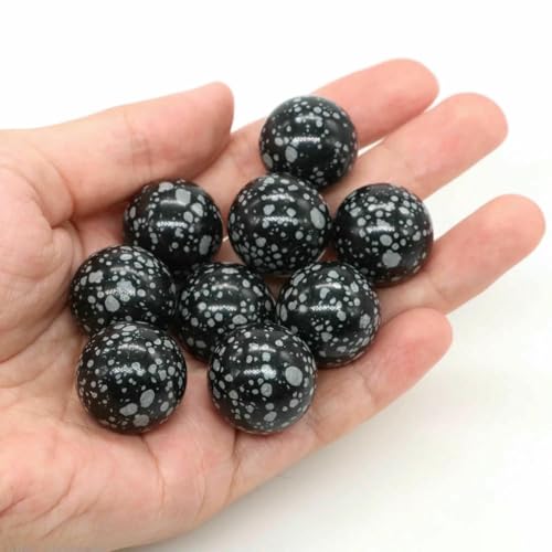 20 mm Naturstein, runde Kugel, Rosenquarz, nicht porös, Kristallperle, DIY-Edelsteinkugel für Halsketten, Armbänder, Schmuckherstellung, Großhandel, Schneeflockenobsidian, 50 Stück 20 mm Naturstein, runde Kugel, Rosenquarz, nicht porös, Kristallperle, DIY-Edelsteinkugel für Halsketten, Armbänder, Schmuckherstellung, Großhandel, Schneeflockenobsidian, 50 Stück von BSGUZ