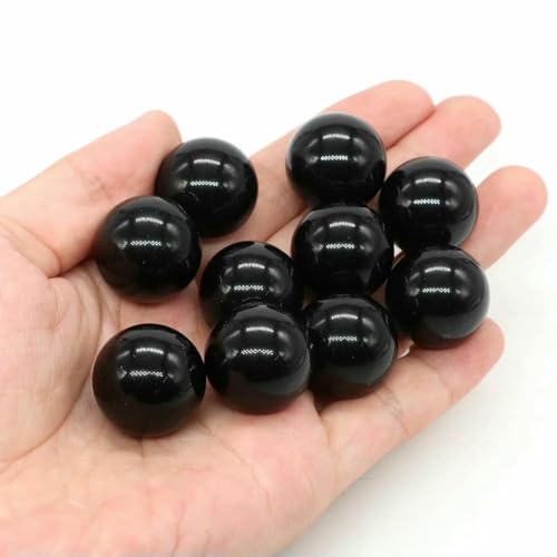 20 mm Naturstein, runde Kugel, Rosenquarz, nicht porös, Kristallperle, DIY-Edelsteinkugel für Halsketten, Armbänder, Schmuckherstellung, Großhandel, Schwarzer Obsidian, 10 Stück 20 mm Naturstein, runde Kugel, Rosenquarz, nicht porös, Kristallperle, DIY-Edelsteinkugel für Halsketten, Armbänder, Schmuckherstellung, Großhandel, Schwarzer Obsidian, 10 Stück von BSGUZ