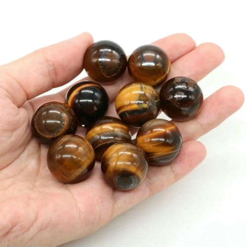 20 mm Naturstein, runde Kugel, Rosenquarz, nicht porös, Kristallperle, DIY-Edelsteinkugel für Halsketten, Armbänder, Schmuckherstellung, Großhandel, Tigerauge, 10 Stück 20 mm Naturstein, runde Kugel, Rosenquarz, nicht porös, Kristallperle, DIY-Edelsteinkugel für Halsketten, Armbänder, Schmuckherstellung, Großhandel, Tigerauge, 10 Stück von BSGUZ