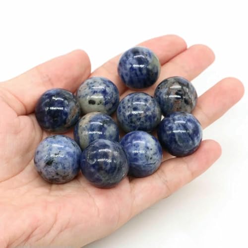20 mm Naturstein, runde Kugel, Rosenquarz, nicht porös, Kristallperle, DIY-Edelsteinkugel für Halsketten, Armbänder, Schmuckherstellung, Großhandel, blauer Sodalith, 1 Stück 20 mm Naturstein, runde Kugel, Rosenquarz, nicht porös, Kristallperle, DIY-Edelsteinkugel für Halsketten, Armbänder, Schmuckherstellung, Großhandel, blauer Sodalith, 1 Stück von BSGUZ