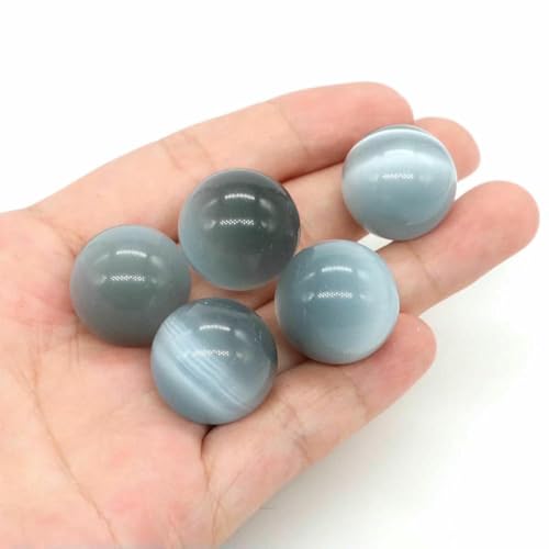 20 mm Naturstein, runde Kugel, Rosenquarz, nicht porös, Kristallperle, DIY-Edelsteinkugel für Halsketten, Armbänder, Schmuckherstellung, Großhandel, graues Katzenauge, 20 Stück 20 mm Naturstein, runde Kugel, Rosenquarz, nicht porös, Kristallperle, DIY-Edelsteinkugel für Halsketten, Armbänder, Schmuckherstellung, Großhandel, graues Katzenauge, 20 Stück von BSGUZ