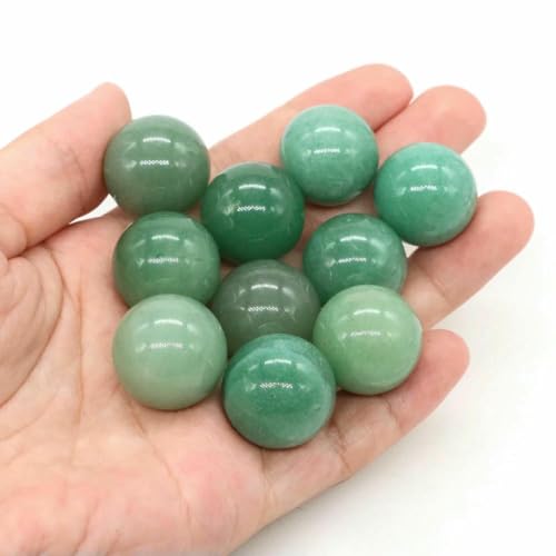 20 mm Naturstein, runde Kugel, Rosenquarz, nicht porös, Kristallperle, DIY-Edelsteinkugel für Halsketten, Armbänder, Schmuckherstellung, Großhandel, grüner Aventurin, 20 Stück 20 mm Naturstein, runde Kugel, Rosenquarz, nicht porös, Kristallperle, DIY-Edelsteinkugel für Halsketten, Armbänder, Schmuckherstellung, Großhandel, grüner Aventurin, 20 Stück von BSGUZ