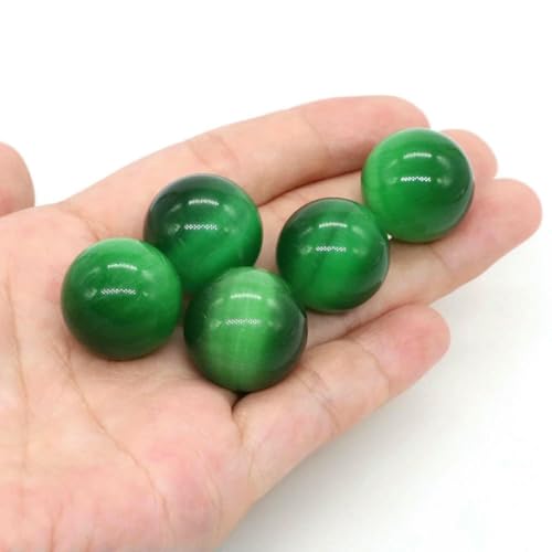 20 mm Naturstein, runde Kugel, Rosenquarz, nicht porös, Kristallperle, DIY-Edelsteinkugel für Halsketten, Armbänder, Schmuckherstellung, Großhandel, grünes Katzenauge, 20 Stück 20 mm Naturstein, runde Kugel, Rosenquarz, nicht porös, Kristallperle, DIY-Edelsteinkugel für Halsketten, Armbänder, Schmuckherstellung, Großhandel, grünes Katzenauge, 20 Stück von BSGUZ