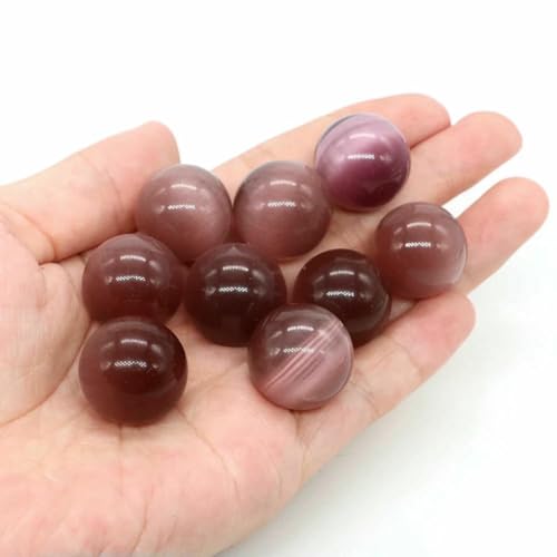 20 mm Naturstein, runde Kugel, Rosenquarz, nicht porös, Kristallperle, DIY-Edelsteinkugel für Halsketten, Armbänder, Schmuckherstellung, Großhandel, lila Katzenauge, 50 Stück 20 mm Naturstein, runde Kugel, Rosenquarz, nicht porös, Kristallperle, DIY-Edelsteinkugel für Halsketten, Armbänder, Schmuckherstellung, Großhandel, lila Katzenauge, 50 Stück von BSGUZ