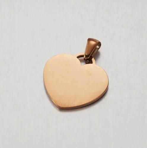 20 teile/los Kleine Herz Charm Anhänger Spiegel Poliert Edelstahl Süße Herzen DIY Schmuck-25 R von BSGUZ