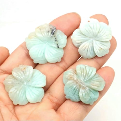 28 mm Pfirsichblüten-Charm-Perlen, Naturstein, Heilkristall, lose Abstandsperlen für DIY-Armbänder, Halsketten, Schmuckherstellung, Amazonit, 20 Stück 28 mm Pfirsichblüten-Charm-Perlen, Naturstein, Heilkristall, lose Abstandsperlen für DIY-Armbänder, Halsketten, Schmuckherstellung, Amazonit, 20 Stück von BSGUZ