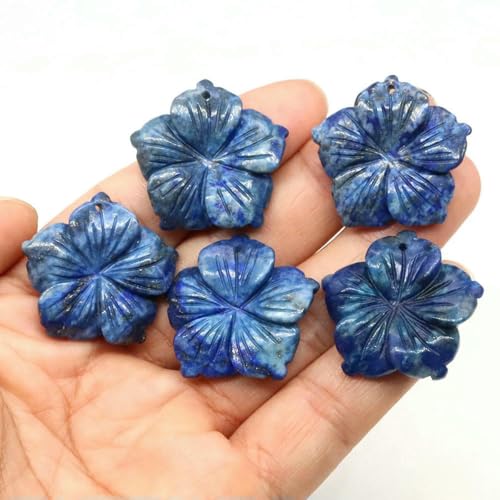 28 mm Pfirsichblüten-Charm-Perlen, Naturstein, Heilkristall, lose Abstandsperlen für DIY-Armbänder, Halsketten, Schmuckherstellung, Lapislazuli, 20 Stück 28 mm Pfirsichblüten-Charm-Perlen, Naturstein, Heilkristall, lose Abstandsperlen für DIY-Armbänder, Halsketten, Schmuckherstellung, Lapislazuli, 20 Stück von BSGUZ