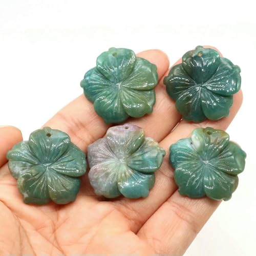 28 mm Pfirsichblüten-Charm-Perlen, Naturstein, Heilkristall, lose Abstandsperlen für DIY-Armbänder, Halsketten, Schmuckherstellung, indischer Achat, 20 Stück 28 mm Pfirsichblüten-Charm-Perlen, Naturstein, Heilkristall, lose Abstandsperlen für DIY-Armbänder, Halsketten, Schmuckherstellung, indischer Achat, 20 Stück von BSGUZ