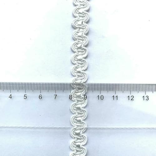 3,0 m/118 Zoll, jede Packung, weiß-schwarze Spitzenborte, gebogenes Nähzubehör, Hochzeit, handgefertigt, DIY, Bastelstoff, Bänder, Dekorationen, großes Weiß, 3 Meter von BSGUZ