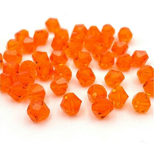 3/4/6 mm österreichische Doppelkegel-Kristallperlen, Glasperlen, lose Abstandsperlen zur Schmuckherstellung, DIY-Armband, Halskettenzubehör, 07–3,0 mm (ca. 120 Stück) von BSGUZ