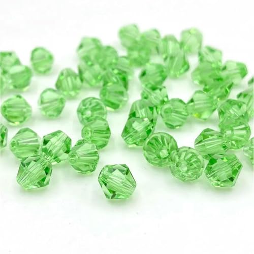 3/4/6 mm österreichische Doppelkegel-Kristallperlen, Glasperlen, lose Abstandsperlen zur Schmuckherstellung, DIY-Armband, Halskettenzubehör, 11–4,0 mm (ca. 90 Stück) von BSGUZ