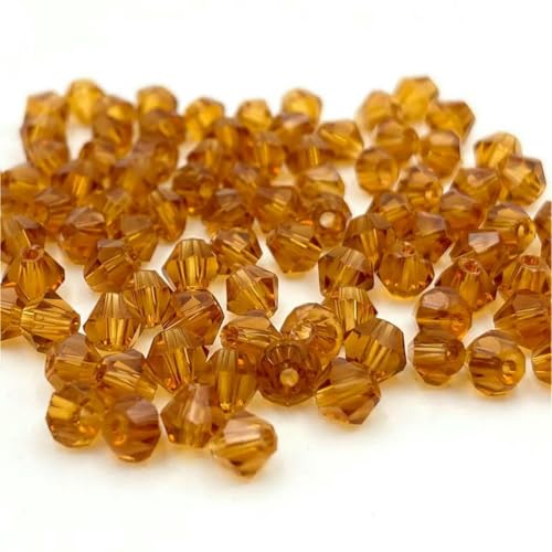 3/4/6 mm österreichische Doppelkegel-Kristallperlen, Glasperlen, lose Abstandsperlen zur Schmuckherstellung, DIY-Armband, Halskettenzubehör, 16–6 mm (ca. 45 Stück) von BSGUZ