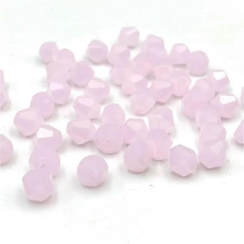 3/4/6 mm österreichische Doppelkegel-Kristallperlen, Glasperlen, lose Abstandsperlen zur Schmuckherstellung, DIY-Armband, Halskettenzubehör, 22–6 mm (ca. 45 Stück) von BSGUZ