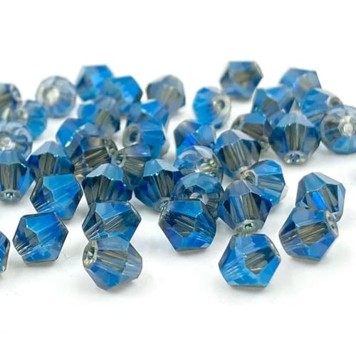 3/4/6 mm österreichische Doppelkegel-Kristallperlen, Glasperlen, lose Abstandsperlen zur Schmuckherstellung, DIY-Armband, Halskettenzubehör, 37–3,0 mm (ca. 120 Stück) von BSGUZ