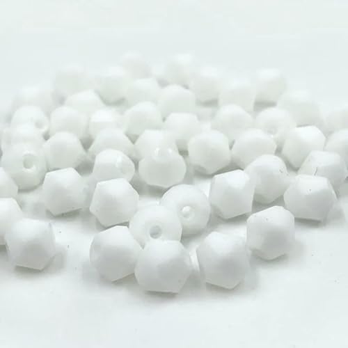 3/4/6 mm österreichische Doppelkegel-Kristallperlen, Glasperlen, lose Abstandsperlen zur Schmuckherstellung, DIY-Armband, Halskettenzubehör, 44–4,0 mm (ca. 90 Stück) von BSGUZ