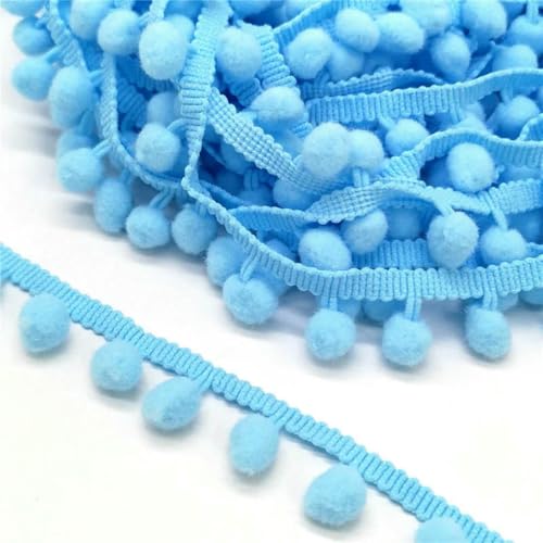 3/5/10 Meter Pom-Pom-Spitzenbesatz-Kugelband zum Selbermachen, Nähen von Kleidungsstücken, Hüten, Kissen, Nähen von dekorativem Zubehör, Fransenband, 16–10 mm Kugel, 20 Stück 3/5/10 Meter Pom-Pom-Spitzenbesatz-Kugelband zum Selbermachen, Nähen von Kleidungsstücken, Hüten, Kissen, Nähen von dekorativem Zubehör, Fransenband, 16–10 mm Kugel, 20 Stück von BSGUZ