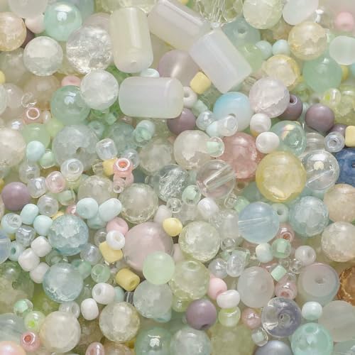 3–12 mm, 30 g/Beutel, gemischte Glasperlen voller Vitalität, einzigartige Streuperlen, handgefertigte DIY-Schmuckarmbänder, Ohrringe, Accessoires – Stil 2 – 30 g 3–12 mm, 30 g/Beutel, gemischte Glasperlen voller Vitalität, einzigartige Streuperlen, handgefertigte DIY-Schmuckarmbänder, Ohrringe, Accessoires – Stil 2 – 30 g von BSGUZ