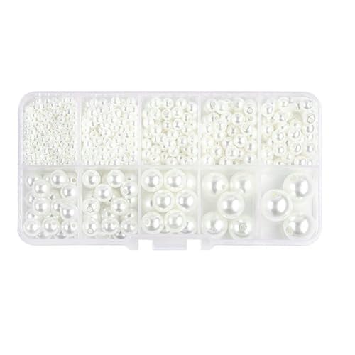 3–14,0 mm Acryl-Imitationsperlen, 800 Stück, DIY-Schmuckherstellungsset für Halsketten, Armbänder, Kunstgegenstände, Dekoration, WH 3–14,0 mm Acryl-Imitationsperlen, 800 Stück, DIY-Schmuckherstellungsset für Halsketten, Armbänder, Kunstgegenstände, Dekoration, WH von BSGUZ