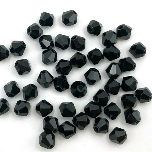 3 4 6 mm doppelkegelige österreichische Kristallperlen zur Schmuckherstellung, mehrfarbige facettierte Glas-Abstandsperlen für DIY-Zubehör, Großhandel, z20, 4,0 mm (ca. 90 Stück) von BSGUZ
