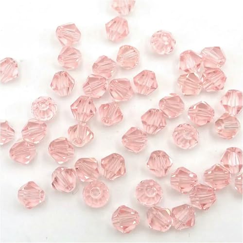 3 4 6 mm doppelkegelige österreichische Kristallperlen zur Schmuckherstellung, mehrfarbige facettierte Glas-Abstandsperlen für DIY-Zubehör, Großhandel, z24-6 mm (ca. 45 Stück) von BSGUZ