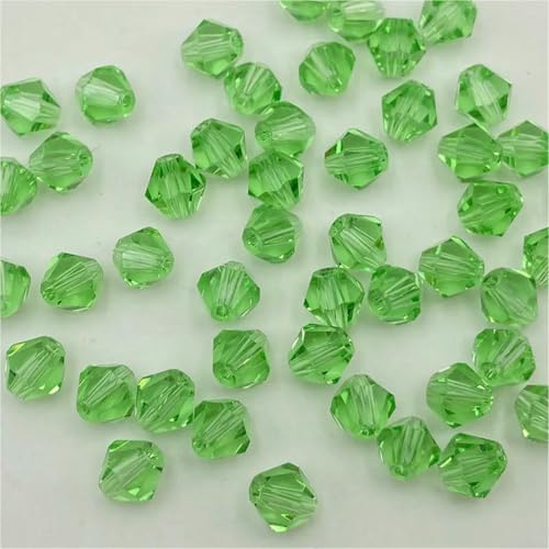 3 4 6 mm doppelkegelige österreichische Kristallperlen zur Schmuckherstellung, mehrfarbige facettierte Glas-Abstandsperlen für DIY-Zubehör, Großhandel-z11-4,0 mm (ca. 90 Stück) von BSGUZ
