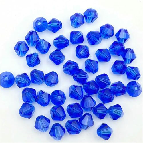 3 4 6 mm doppelkegelige österreichische Kristallperlen zur Schmuckherstellung, mehrfarbige facettierte Glas-Abstandsperlen für DIY-Zubehör, Großhandel-z15-4,0 mm (ca. 90 Stück) von BSGUZ