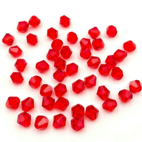3 4 6 mm doppelkegelige österreichische Kristallperlen zur Schmuckherstellung, mehrfarbige facettierte Glas-Abstandsperlen für DIY-Zubehör-z02-6 mm (ca. 45 Stück) von BSGUZ