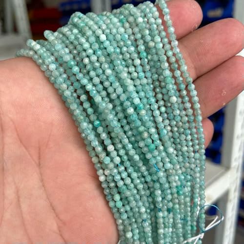 3 4 mm 15,5" Kleine winzige grüne natürliche Türkis-Jade-Achat-Quarz-Amazonit-Steinperlen Lose Abstandsperlen Zubehör DIY-Nr. 41 Amazonit-3,0 mm Ca. 130 Stück 3 4 mm 15,5" Kleine winzige grüne natürliche Türkis-Jade-Achat-Quarz-Amazonit-Steinperlen Lose Abstandsperlen Zubehör DIY-Nr. 41 Amazonit-3,0 mm Ca. 130 Stück von BSGUZ