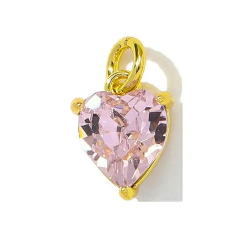 3 teile/los Kupfer Cubic Zirkon Oval Runde Diy Armband Charms Frauen Kristall Auge Herz Halskette Anhänger Jewelry-YF728-1x3 von BSGUZ