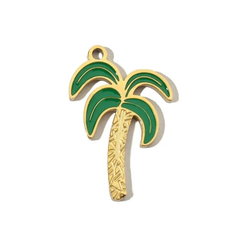 3 teile/los Obst Kirsche Emaille Edelstahl Diy Charms Frauen Pfirsich Palme Ohrring Halskette Anhänger Wassermelone Jewelry-YE500x3 von BSGUZ
