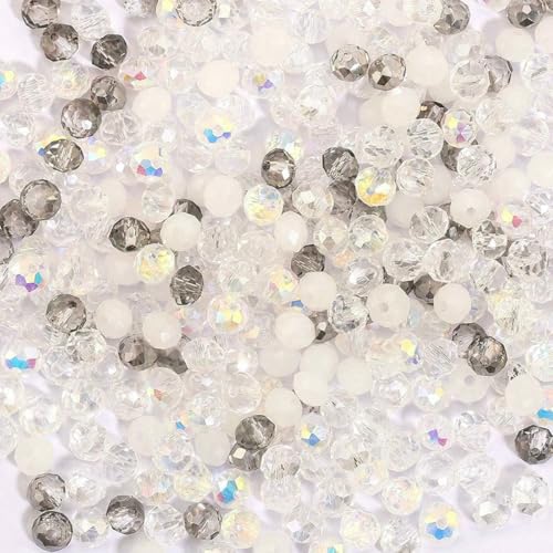 3 x 4,0 mm, 4 x 6 mm, Rondelle, facettierte Glasperlen, lose Abstandshalter, runde Kristallperlen zur Schmuckherstellung, DIY-Halsketten, Armbandzubehör, 9-3 x 4,0 mm, 150 Stück 3 x 4,0 mm, 4 x 6 mm, Rondelle, facettierte Glasperlen, lose Abstandshalter, runde Kristallperlen zur Schmuckherstellung, DIY-Halsketten, Armbandzubehör, 9-3 x 4,0 mm, 150 Stück von BSGUZ